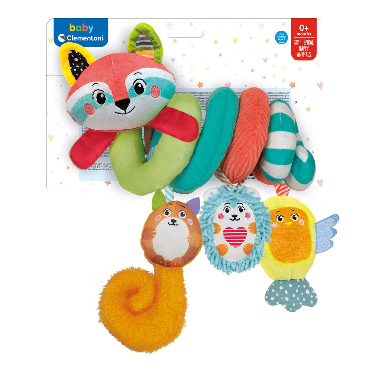 Pramma a spirale Clementoni in tessuto per bambini