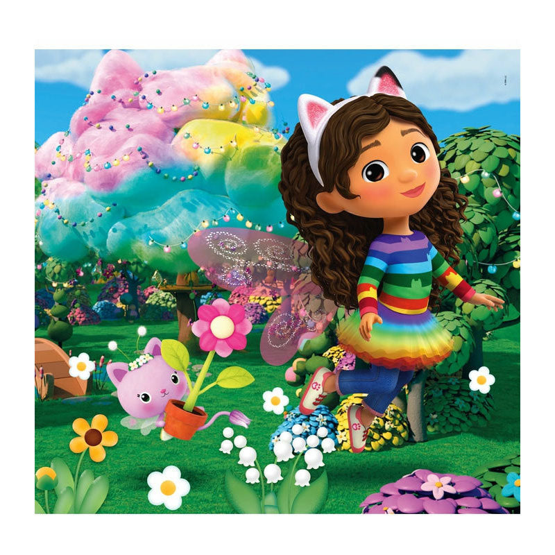 Leg Puzzle Super Color Square Gabby's Dollhouse, 3x48st.