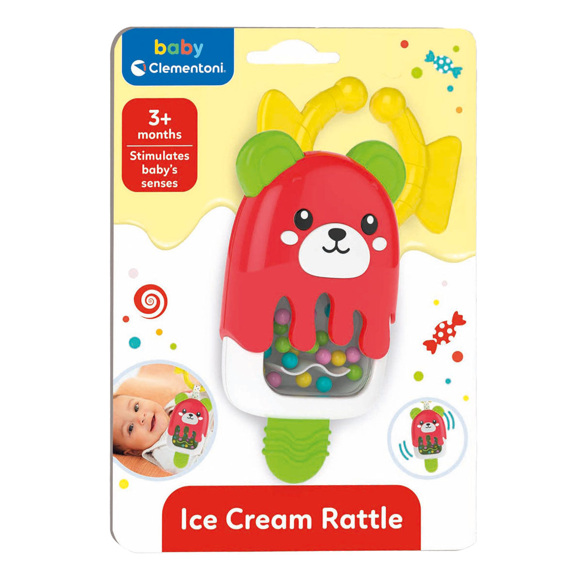 Clementoni Baby Rattle Sladoled