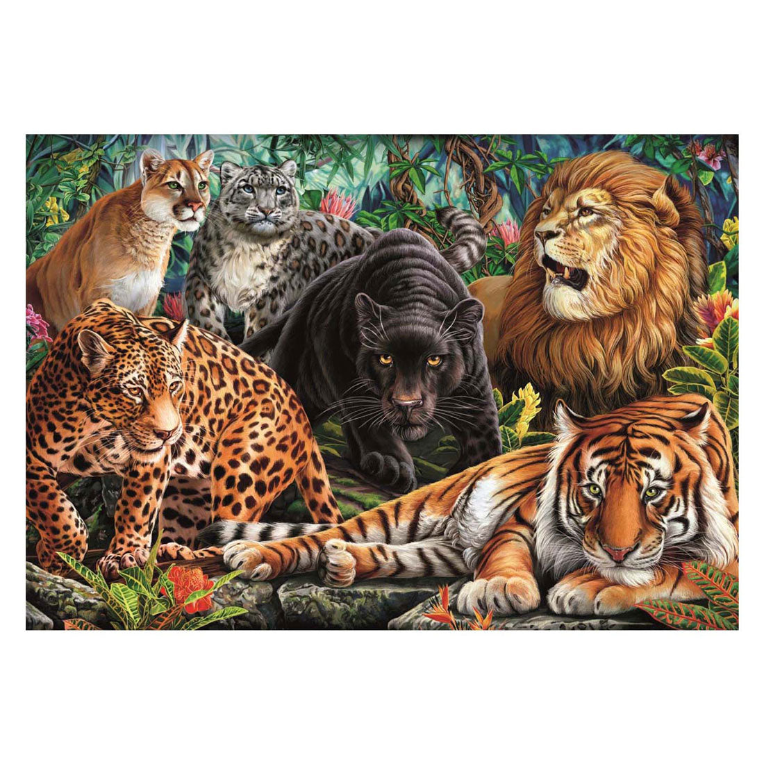 Clementoni Jigsaw Puzzle Wild Cats, 500st.