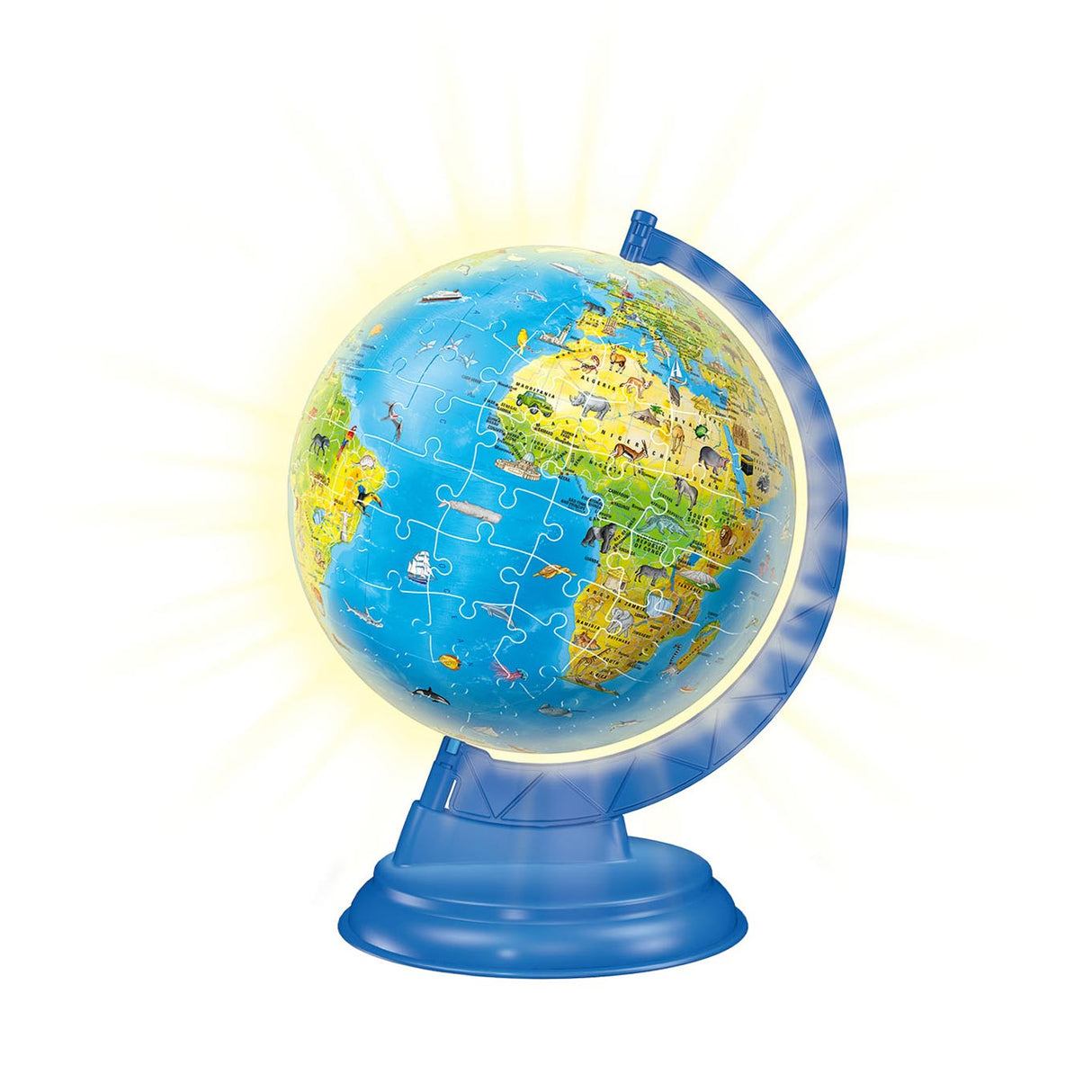 Ravensburger XXL Kinder Globe Night Edition in English 3d Puzzle, 180st.