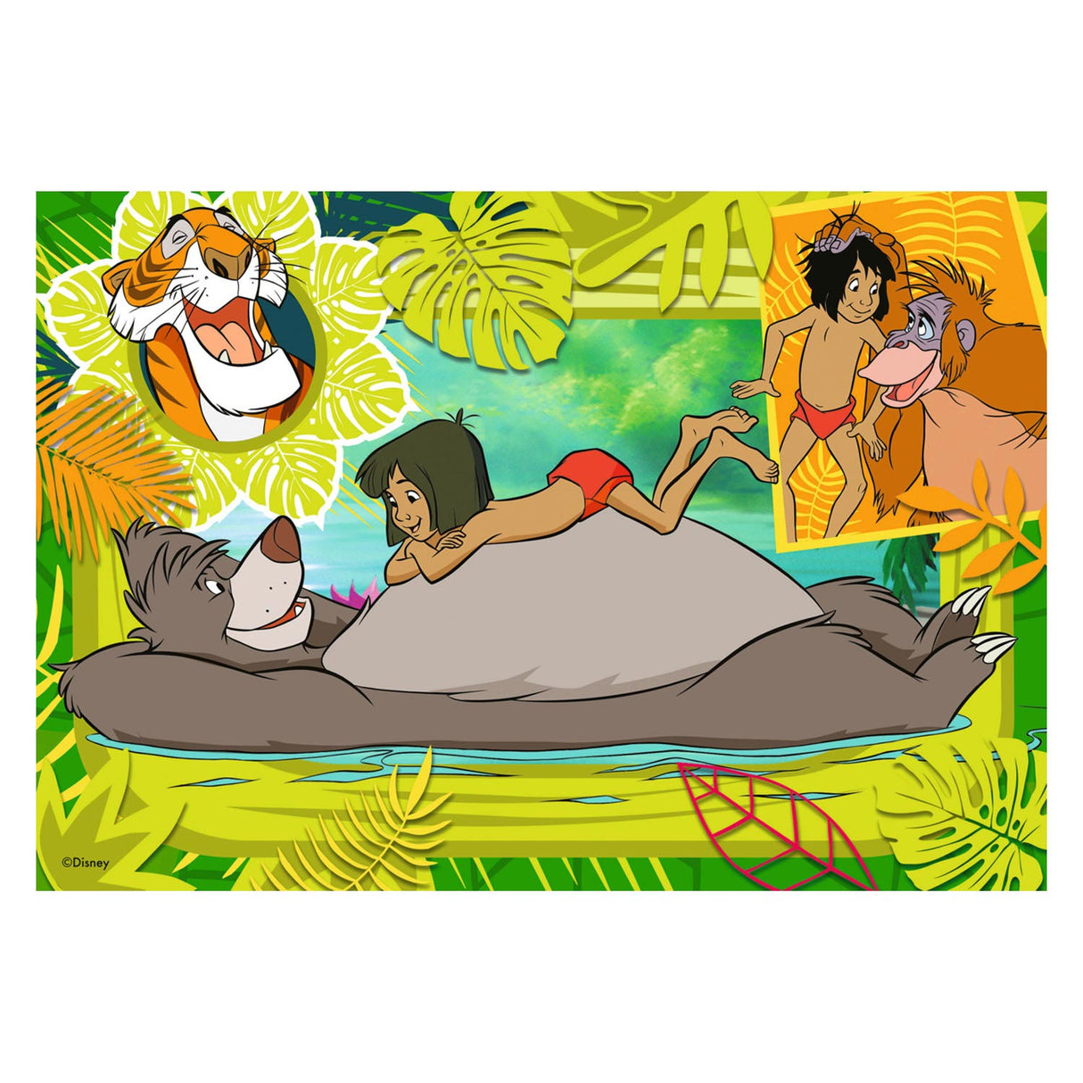 Ravensburger Disney Classics: Dombo and jungle book Leg puzzle, 2x12st.
