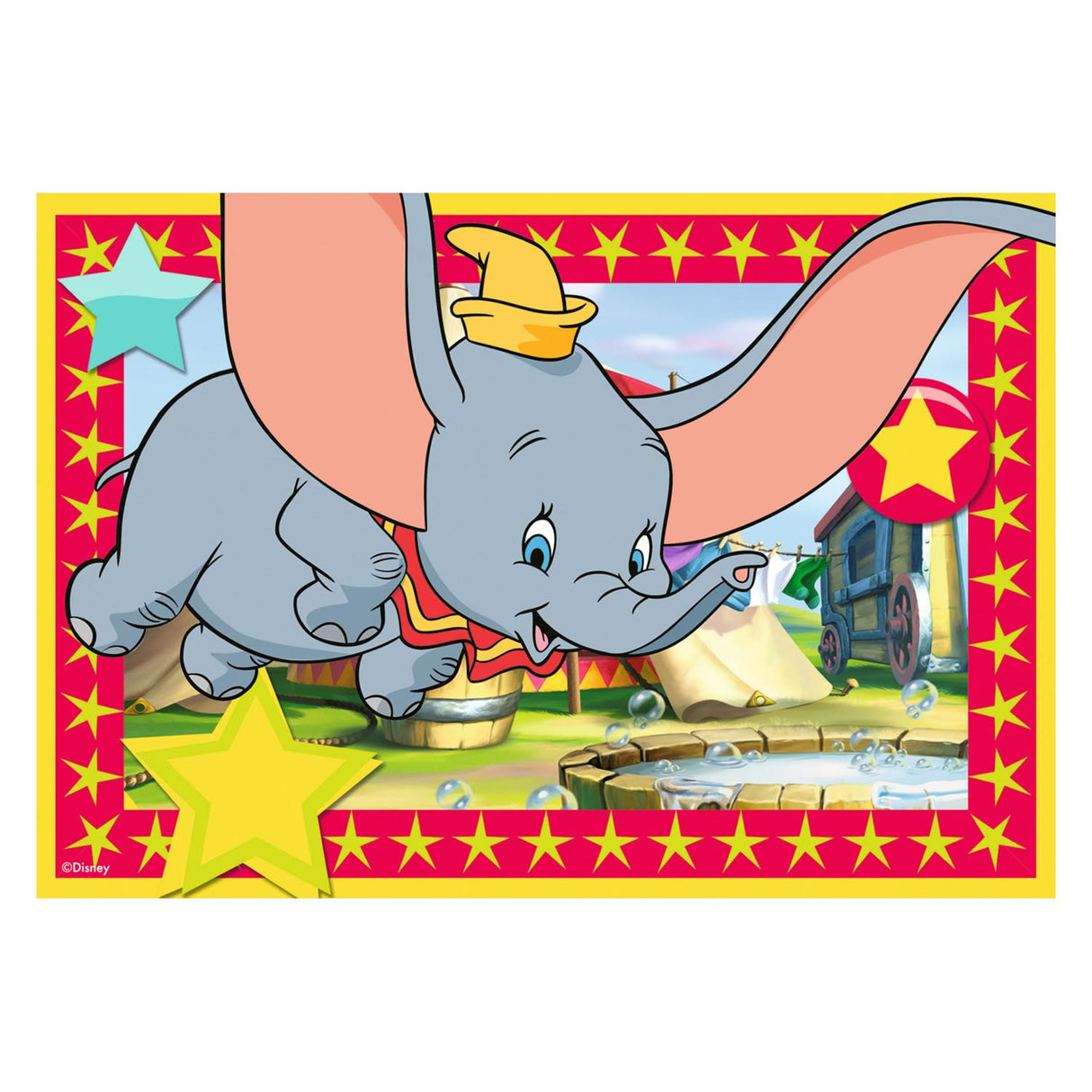 Ravensburger Disney Classics: Dombo and jungle book Leg puzzle, 2x12st.