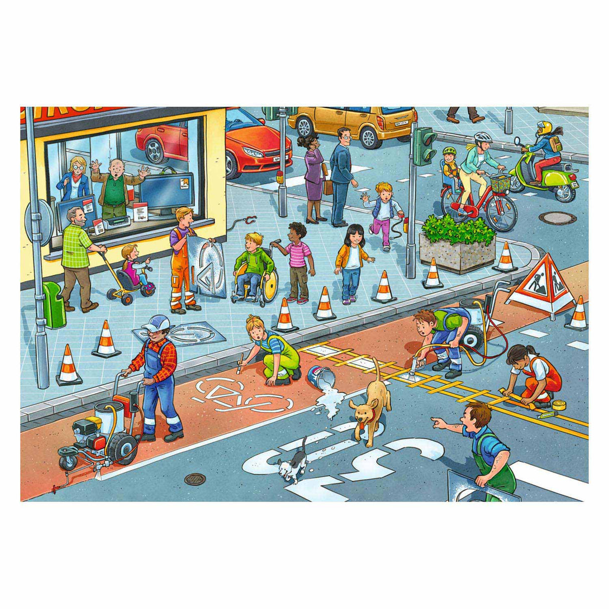 Ravensburger Werk aan de weg Legpuzzel 2x12 stuks