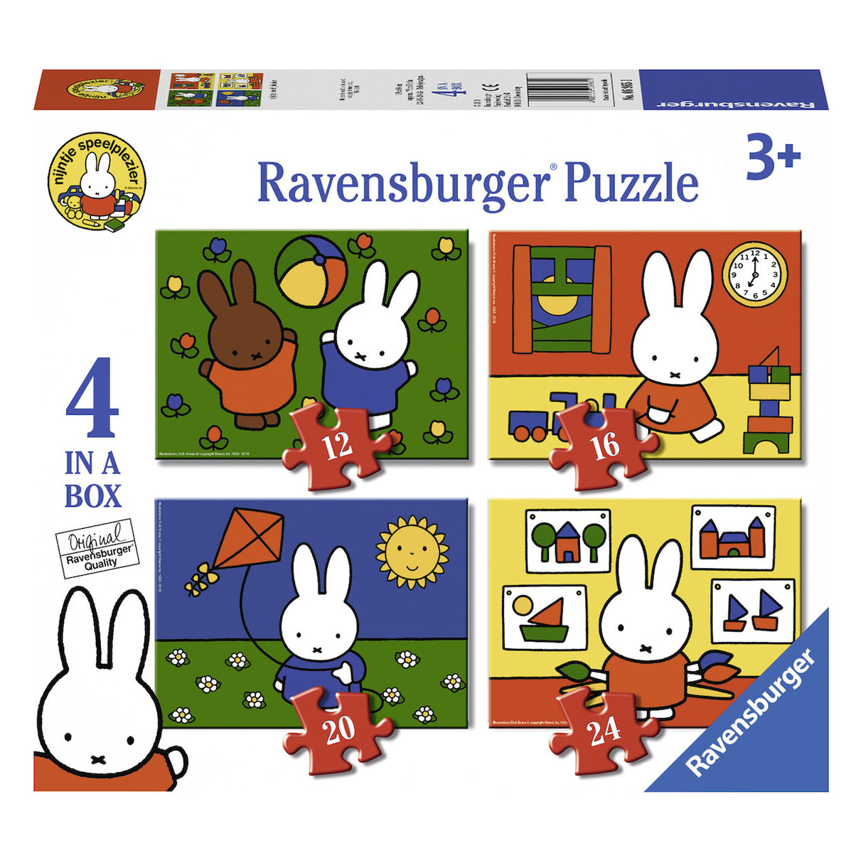 Ravensburger Miffy Puzzle, 4in1
