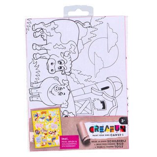 Creafun-Malerei auf Leinwand mit 6-teiliger Aufkleber