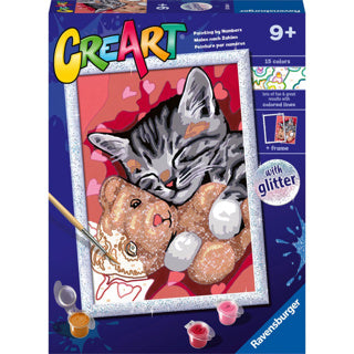 Ravensburger Crart Fridden Pussy Molerei vun der Zuel