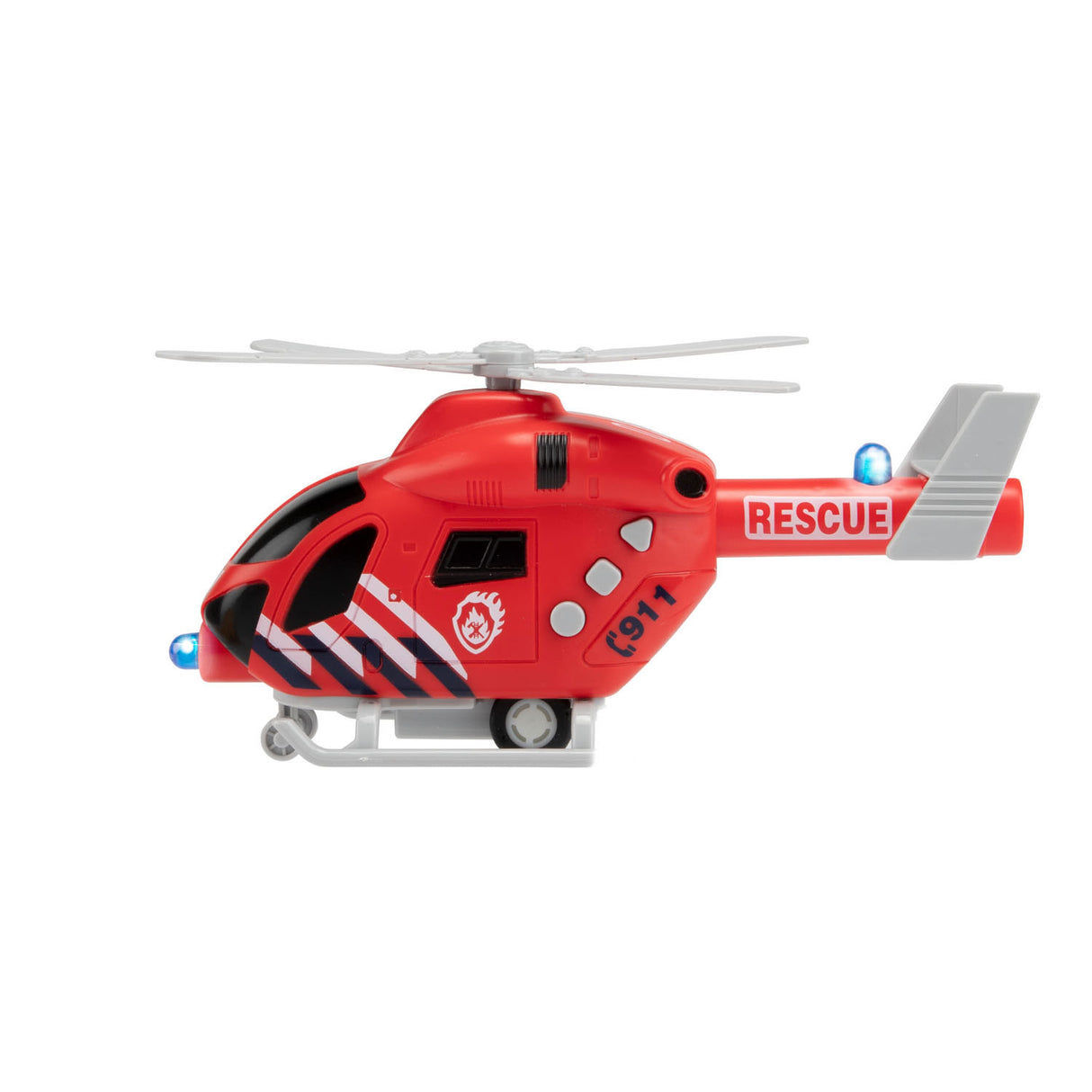 TOI-TOYS Fire Brigade Helicopter With Light and Sound