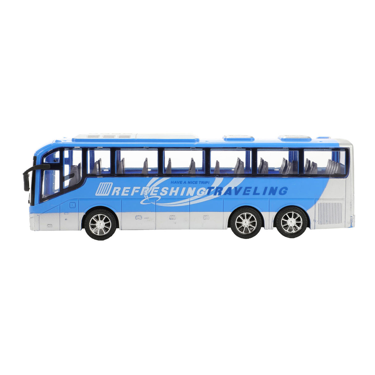 Toi-toys Autoen Camionen reesen Busblux Reibung, 32cm