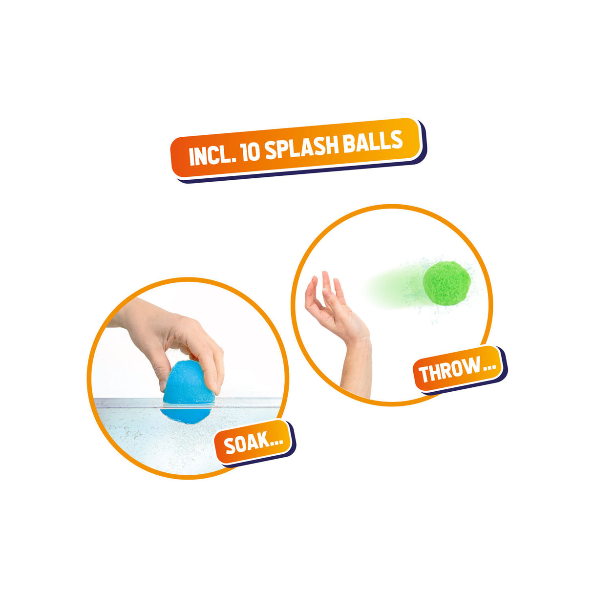 Splash Super Ballen Set (2 bøtter, 10 baller)
