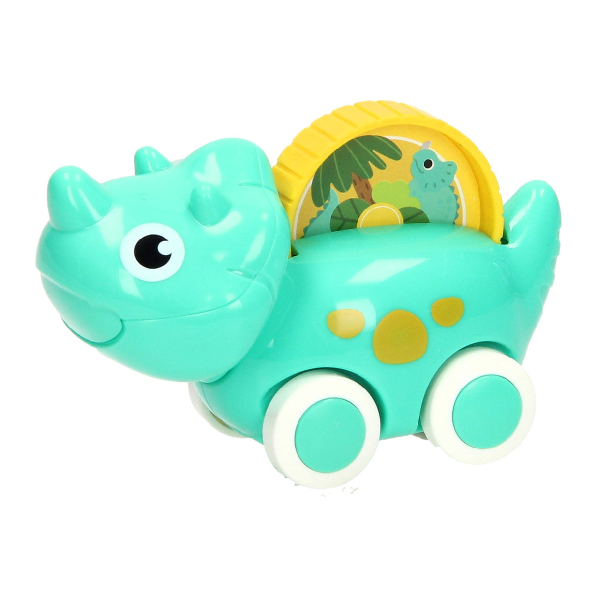 Jono Spillsaachen Puppelchen Dino Auto, 11cm.