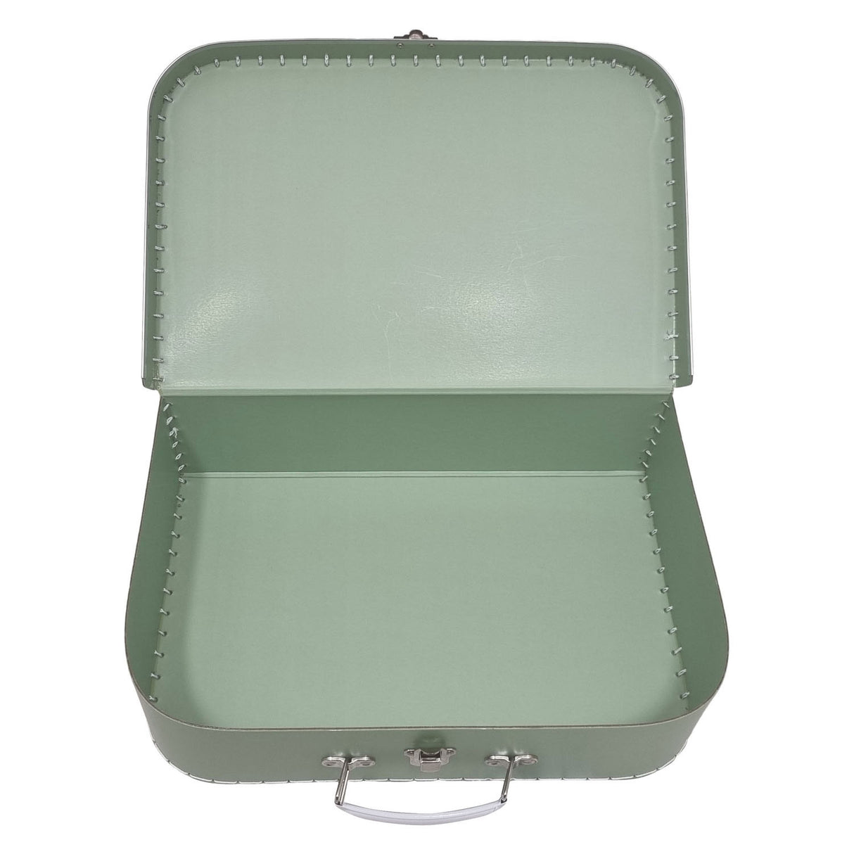 Playwood cardboard suitcase set green, 3st.