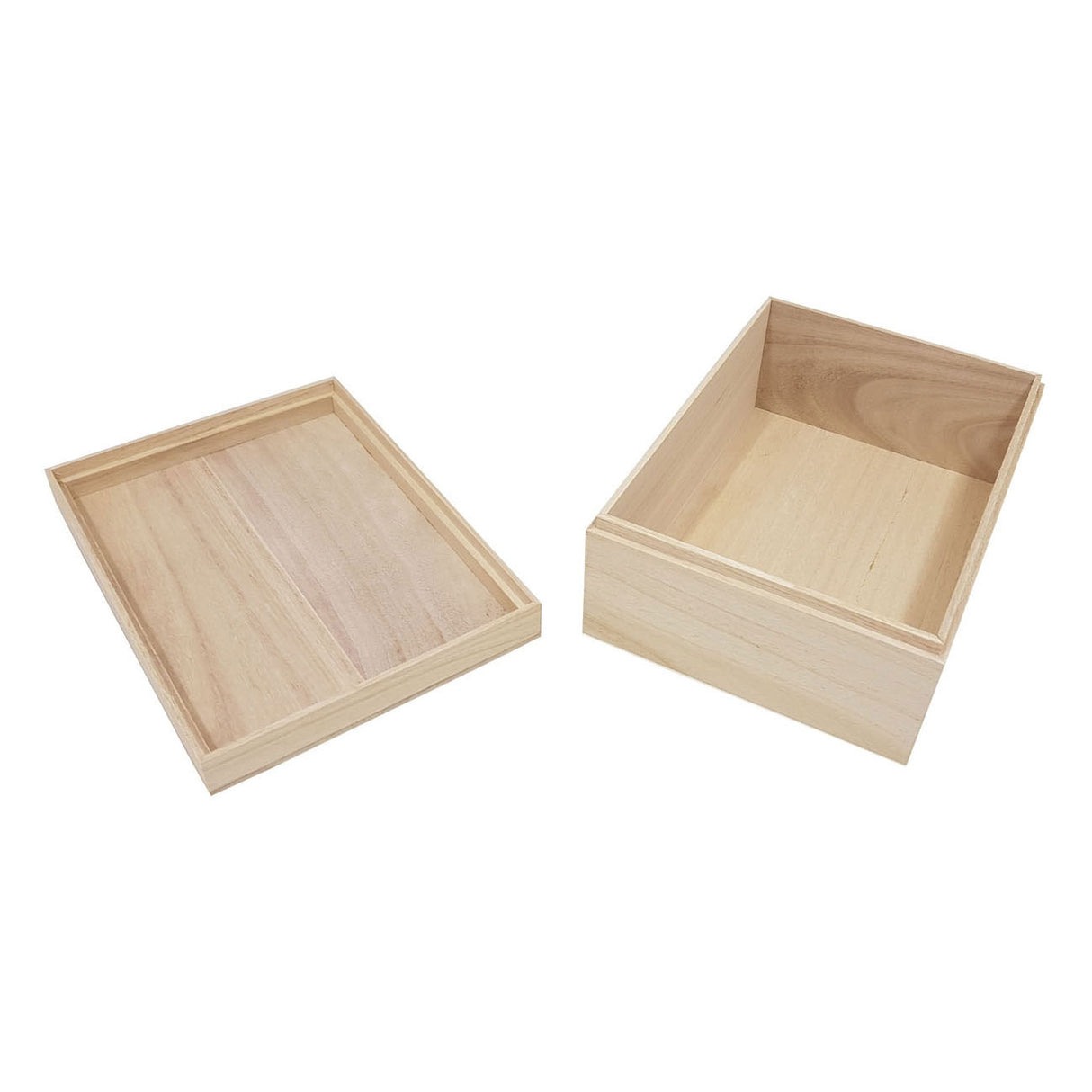 Playwood wooden box A5 format with lid