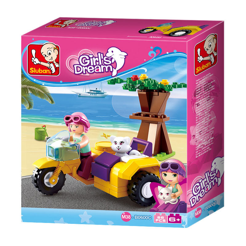 Motore da sogno di Sluban Girl con sidecar