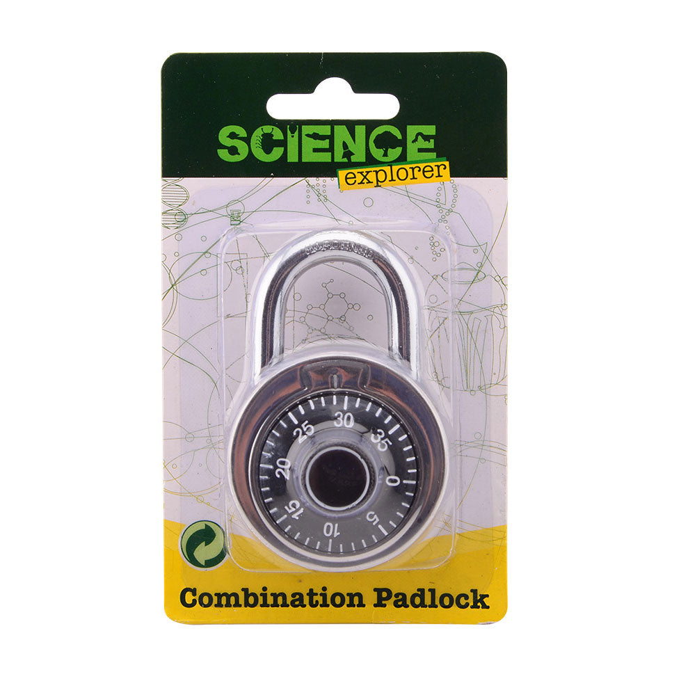 Johntoy Science Explorer padlock with number combination