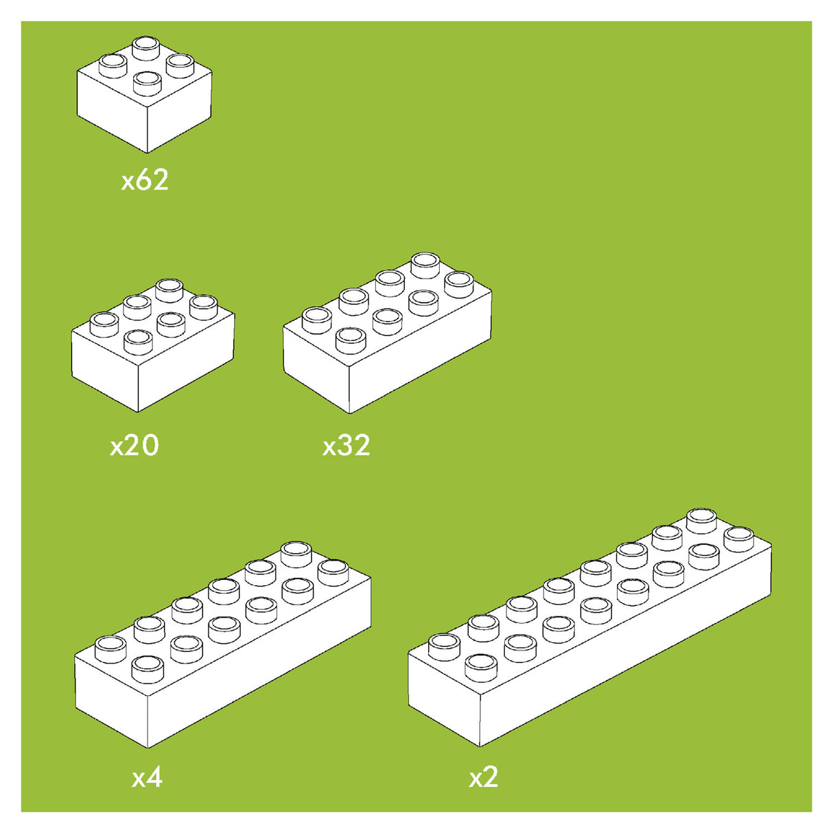 Set de piedra del edificio Hubelino, 120dlg.