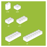 Bloques de construcción Hubelino White, 60dlg.