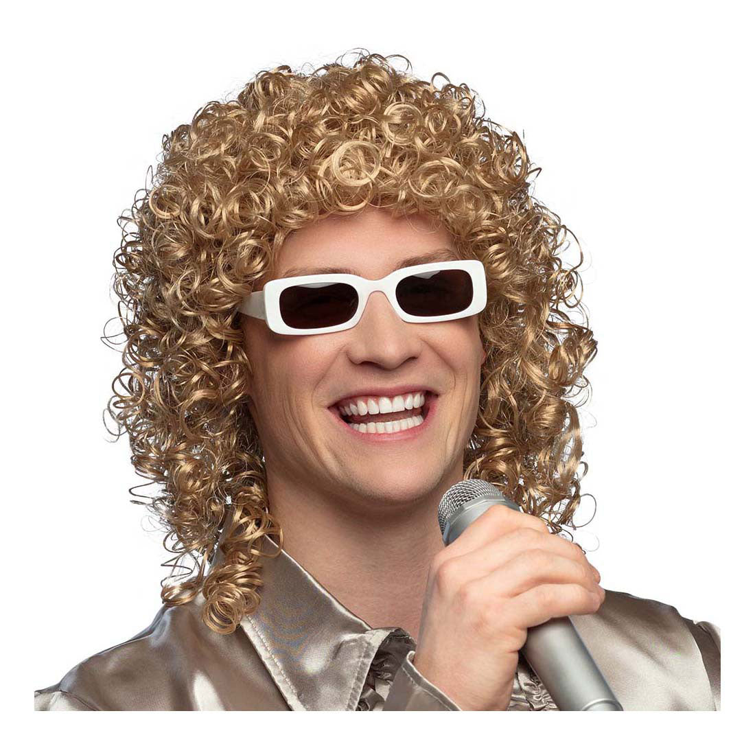 Peluca de bolandia con gafas