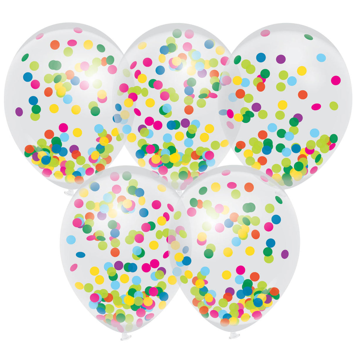 Confetti balloons color, 5st.