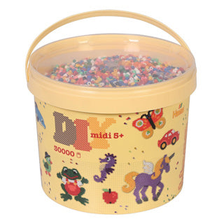 Hama ironing beads 30000 pieces in a bucket