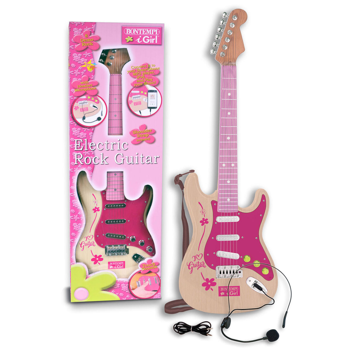 Bontempi E -Gitarre Pink