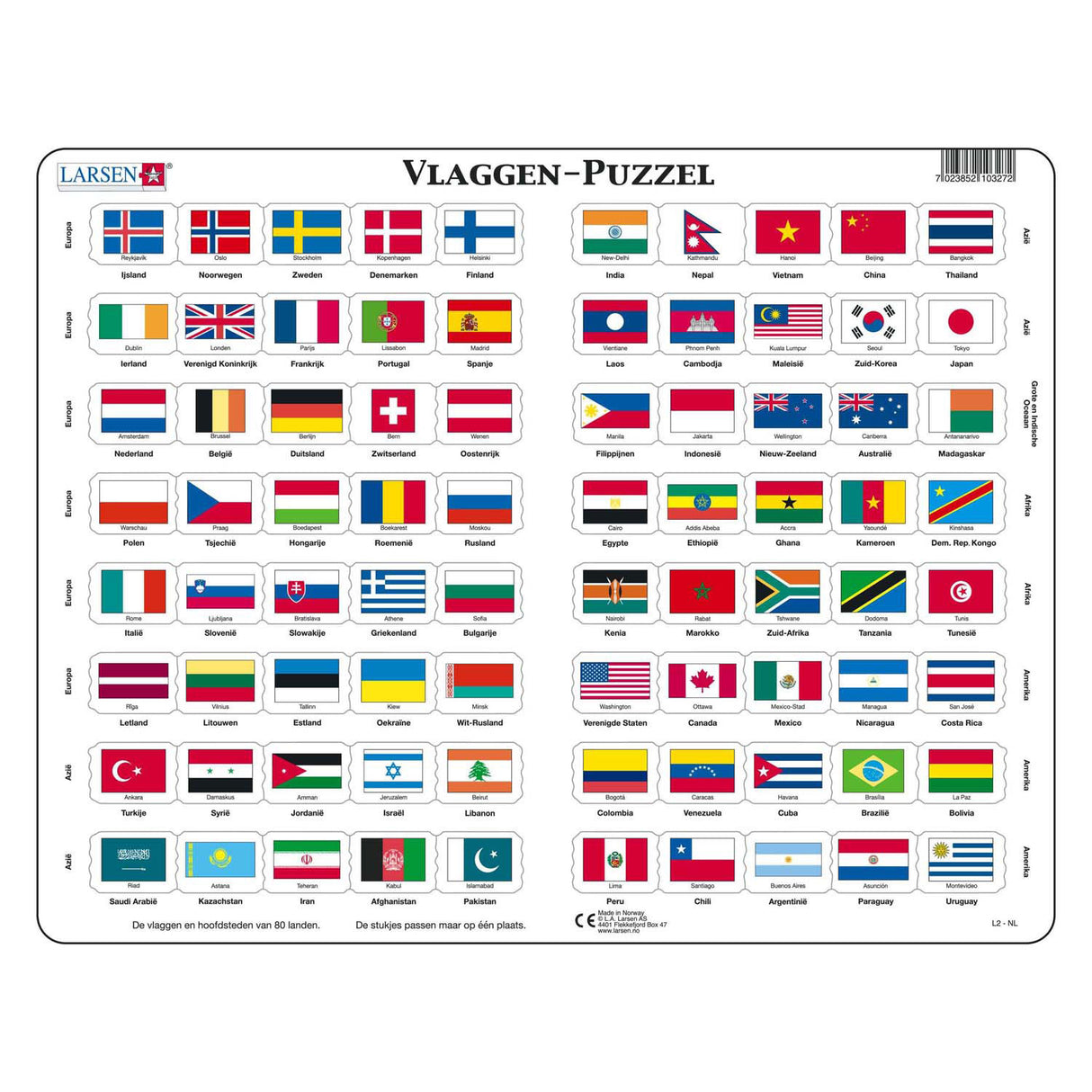 Selecta Larsen Flags of the World, 80.