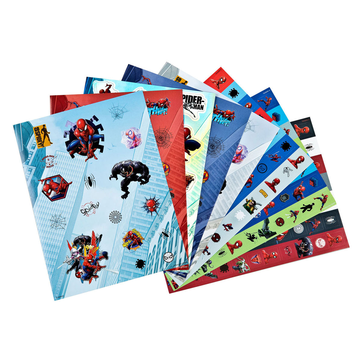 Undercover Sticker Fun Marvel Spiderman, 8 sheets