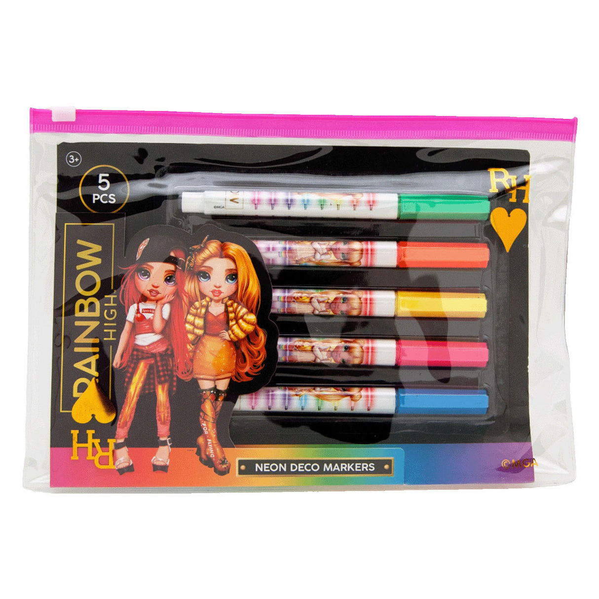 Rainbow High Neon Felt -tip Flow, 5st.