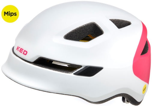 KED sykkelhjelm pop mips små (48-52 cm) hvit