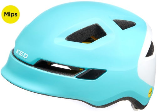 KED sykkelhjelm pop mips medium (52-56 cm) isblauw