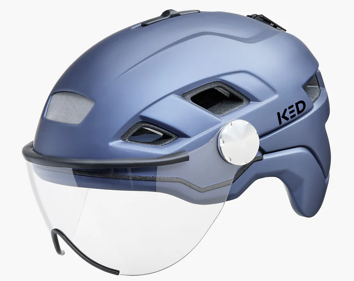 KED sykkelhjelm B-Fish X-Lite M (52-58cm) Blue Metallic Matt