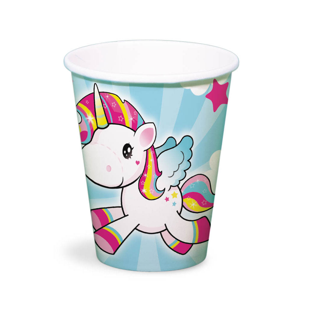 Unicorn cups, 8st.