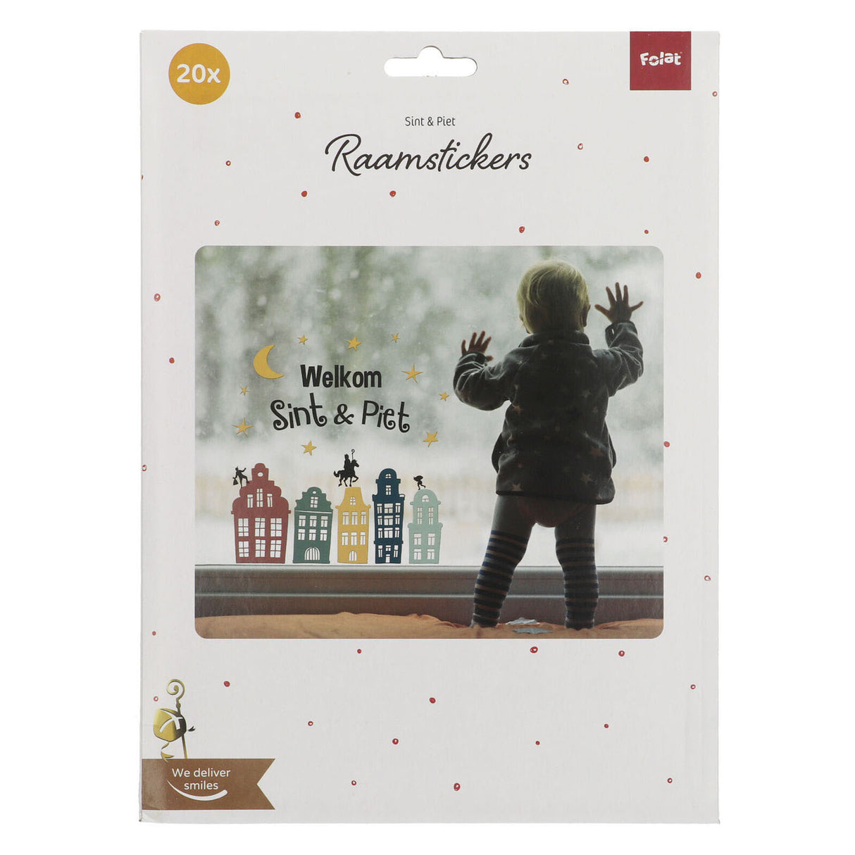 Folat BV Window -klistremerker velkommen Sint Piet