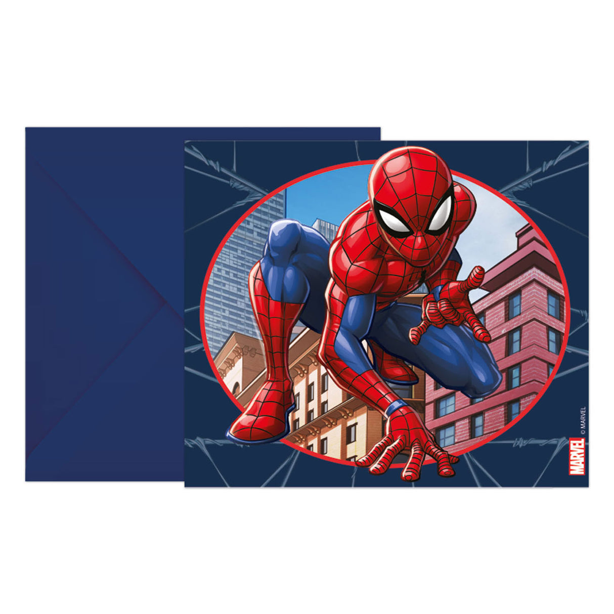 Invitations and envelopes FSC Spider-Man Crime Fighter, 6st.