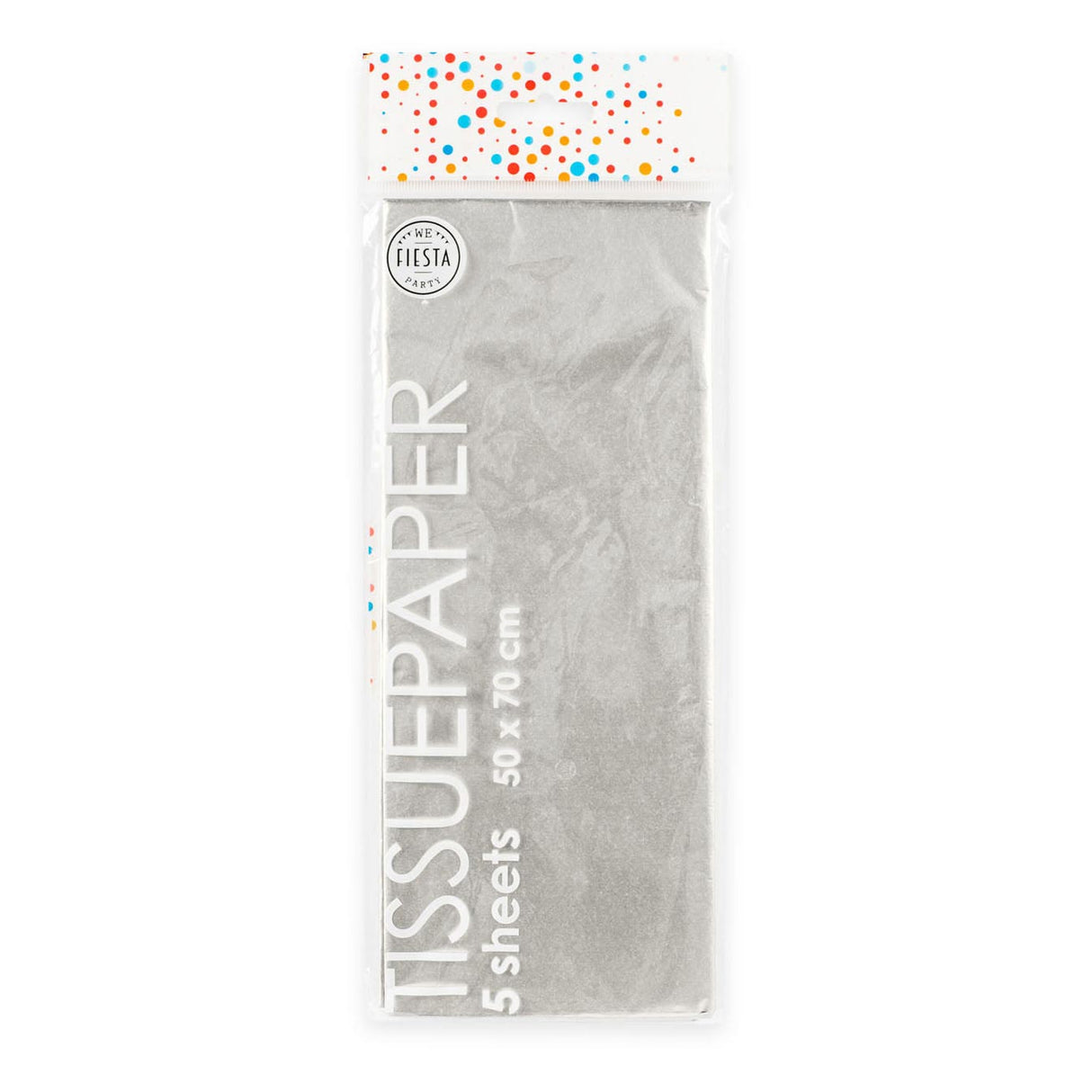 Tissue paper 10 sheets of silver, 50x70cm