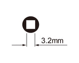 Eistoolz Spaak Nippel Key Thertoolz 12b7 fir 3.2 mm (Quadratflecken)