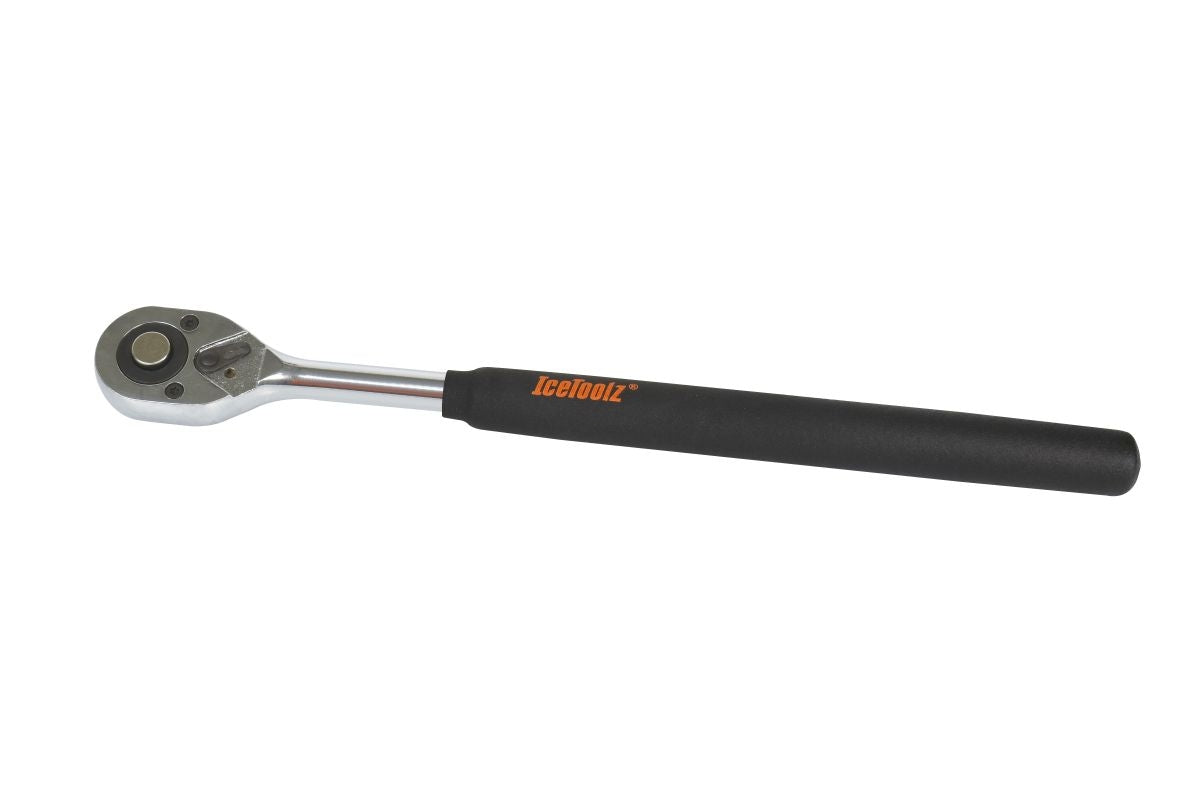 ICetoolz 24053R4 Ratschenschlüssel 1 2 5 mm schwarzes Silber