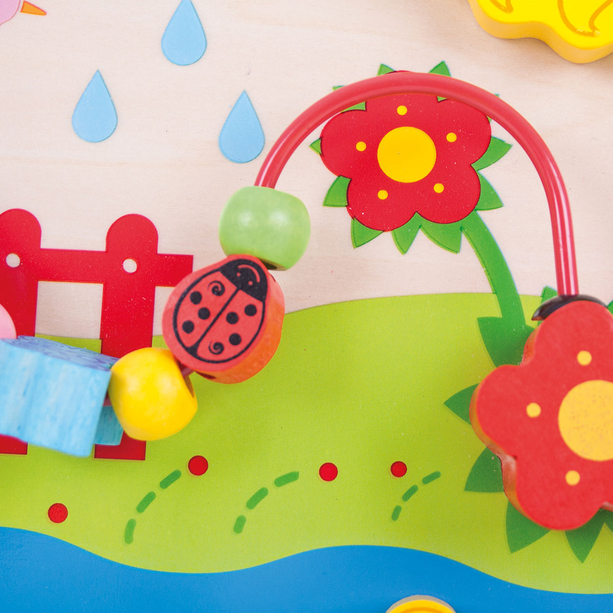 Bigjigs Fleur du tableau d'activité en bois