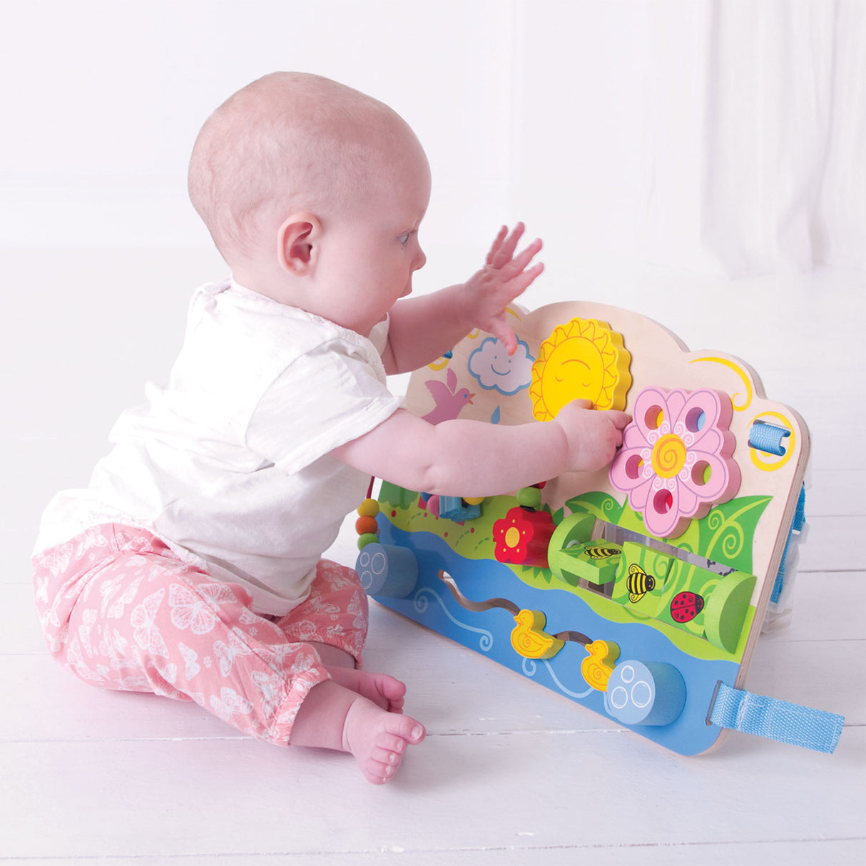 Bigjigs Fleur du tableau d'activité en bois