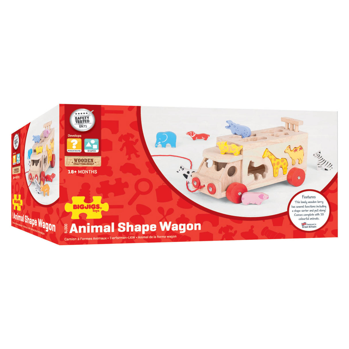 Bigjigs Wooden Forma Box Truck, 11DLG.