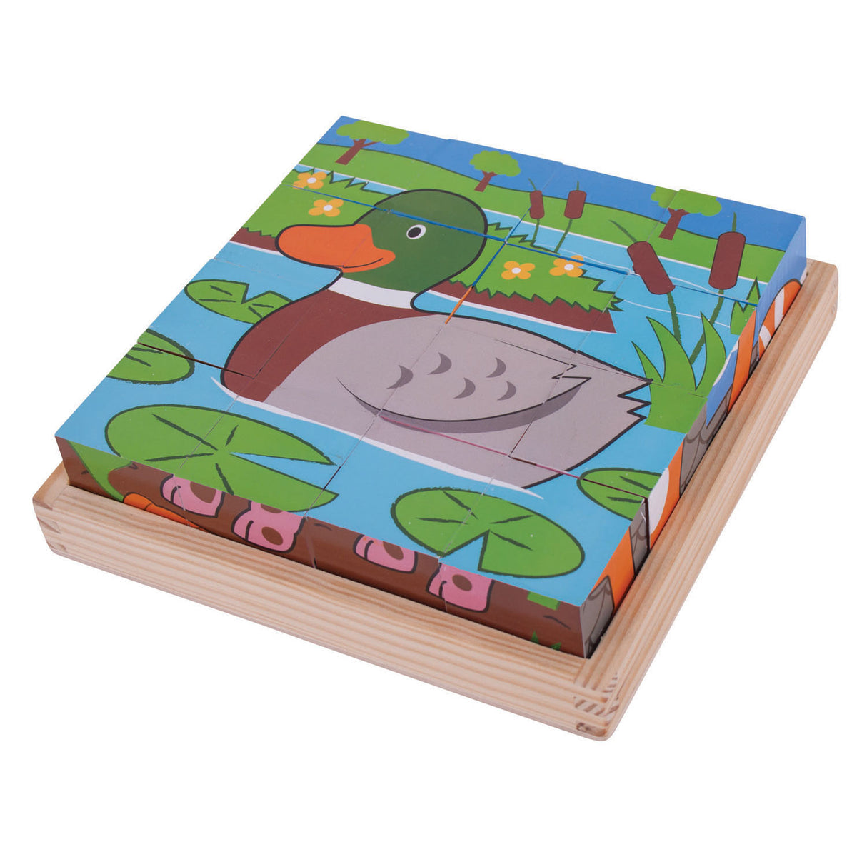 Bigjigs Block Block Puzzle Farm Animals