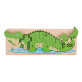 Bigjigs Wooden Tel Puzzle Crocodile, 10 ..