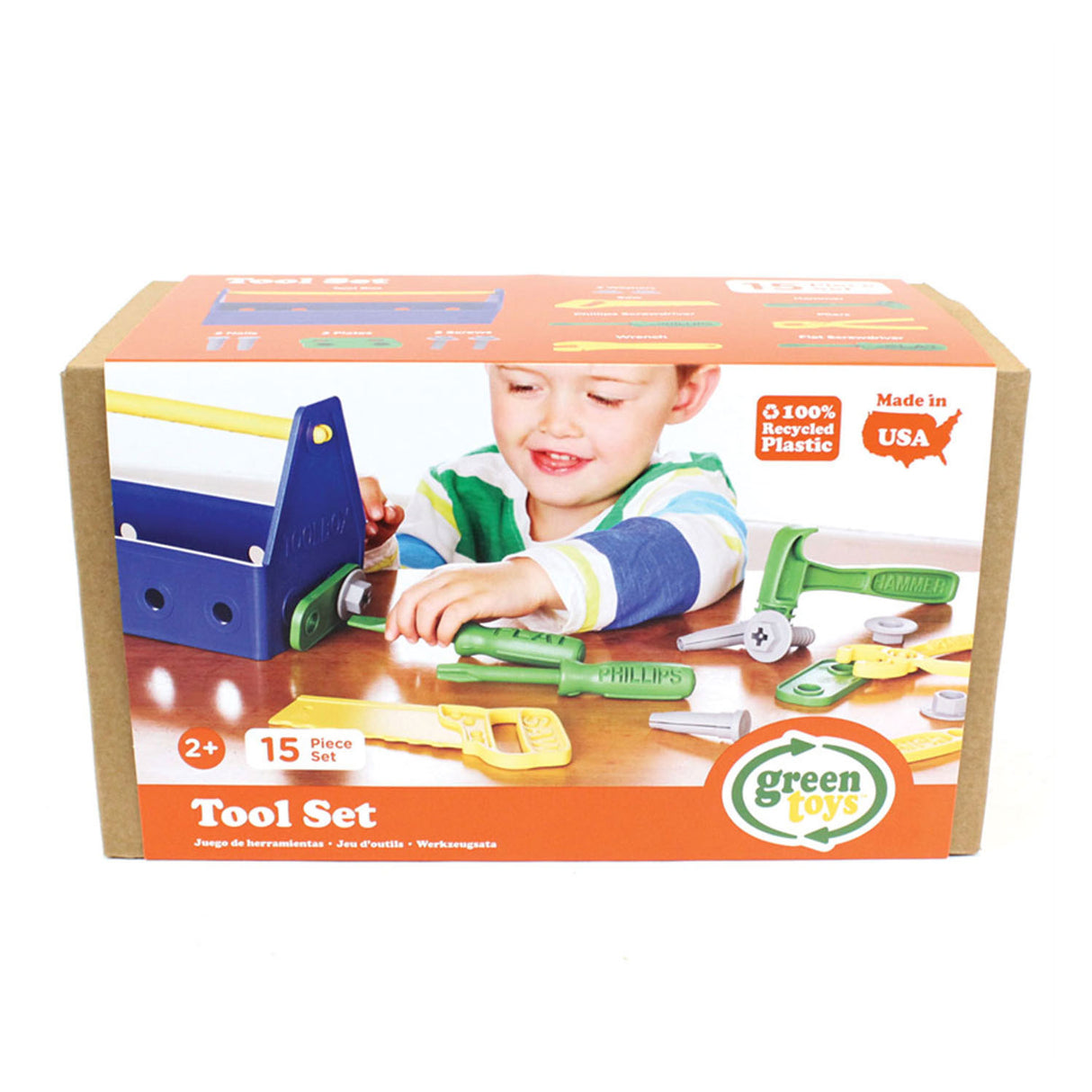 Zelene igrače zelene igrače Toolbox modra