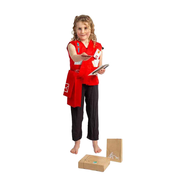 Bigjigs postbode verkleedset met accessoires