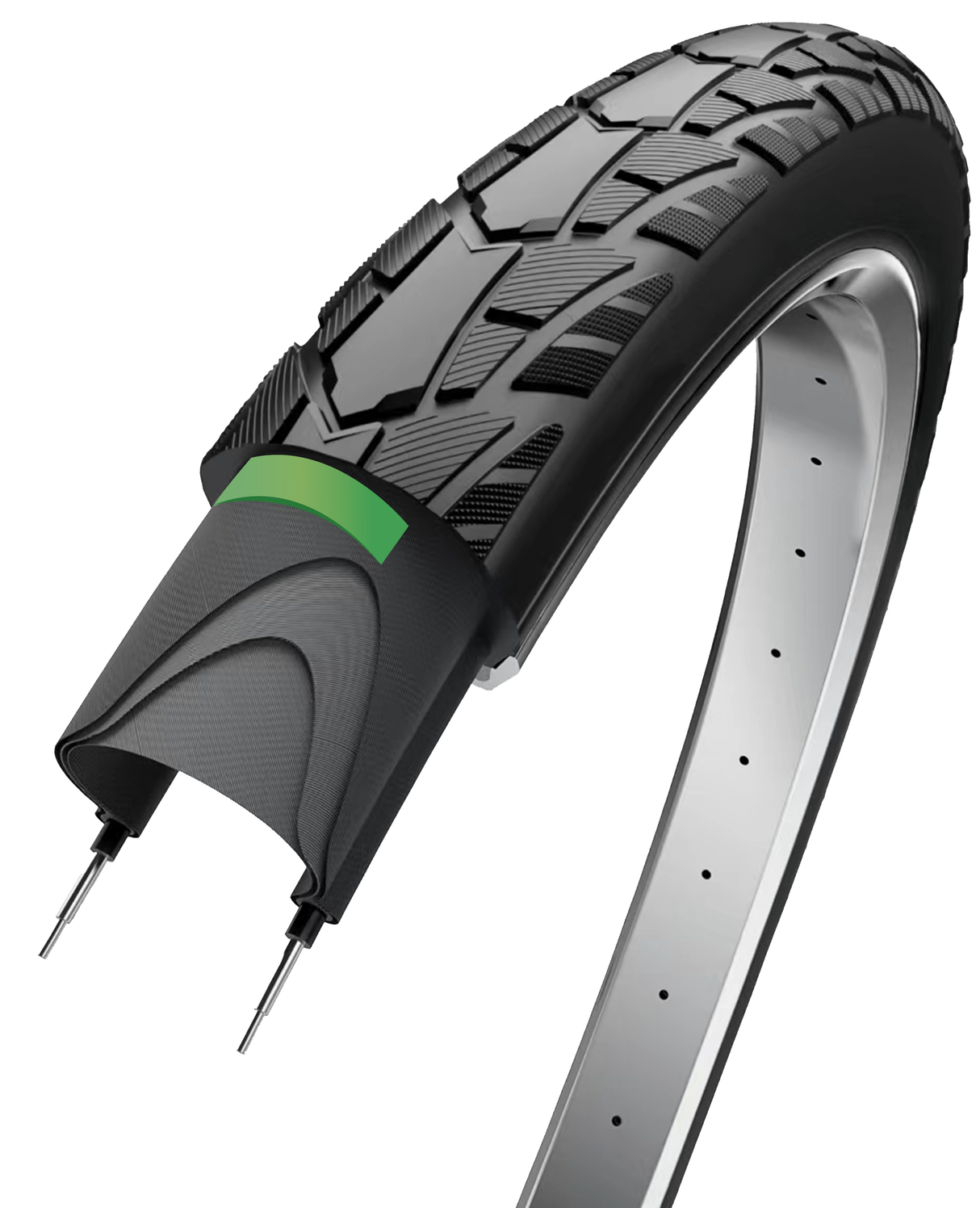Učinkovitost robov BuitenBand Protect 28 x 1,50 40-622 -Black z odsevom