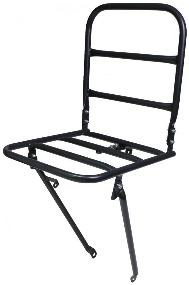 front carrier with crown bolt mounting 30 x 30 cm steel matte black