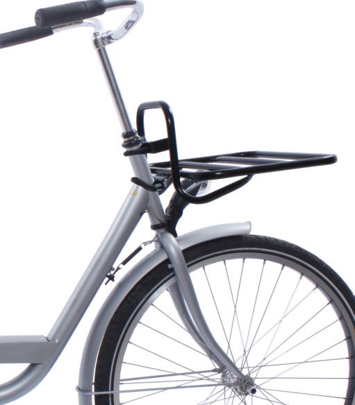 Steco Front Carrier med styringshovedmontering 45 x 30 cm sort