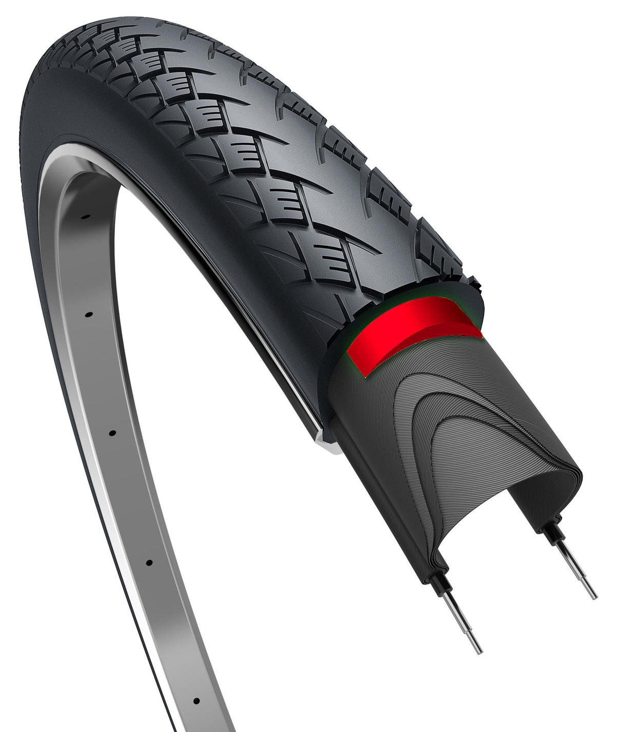 Edge Tire Metro Protect plus 28 x 1,50 40-622 mm schwarz mit Reflexion