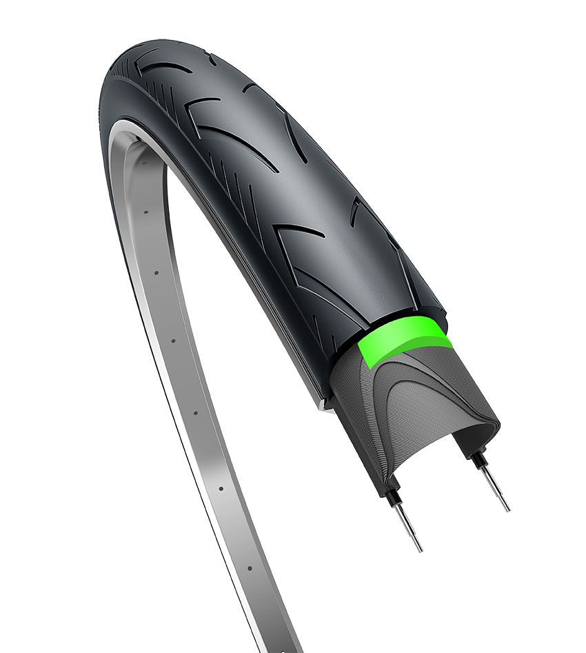 Edge Tire City Ranger zaščita 28 x 1,40 37-622 črna z odsevom