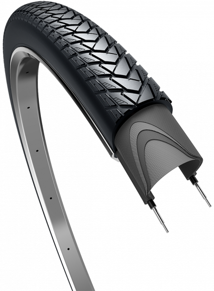 Edge Tire Traveler Basic 28 x 1,60 42-622 - černá s odrazem